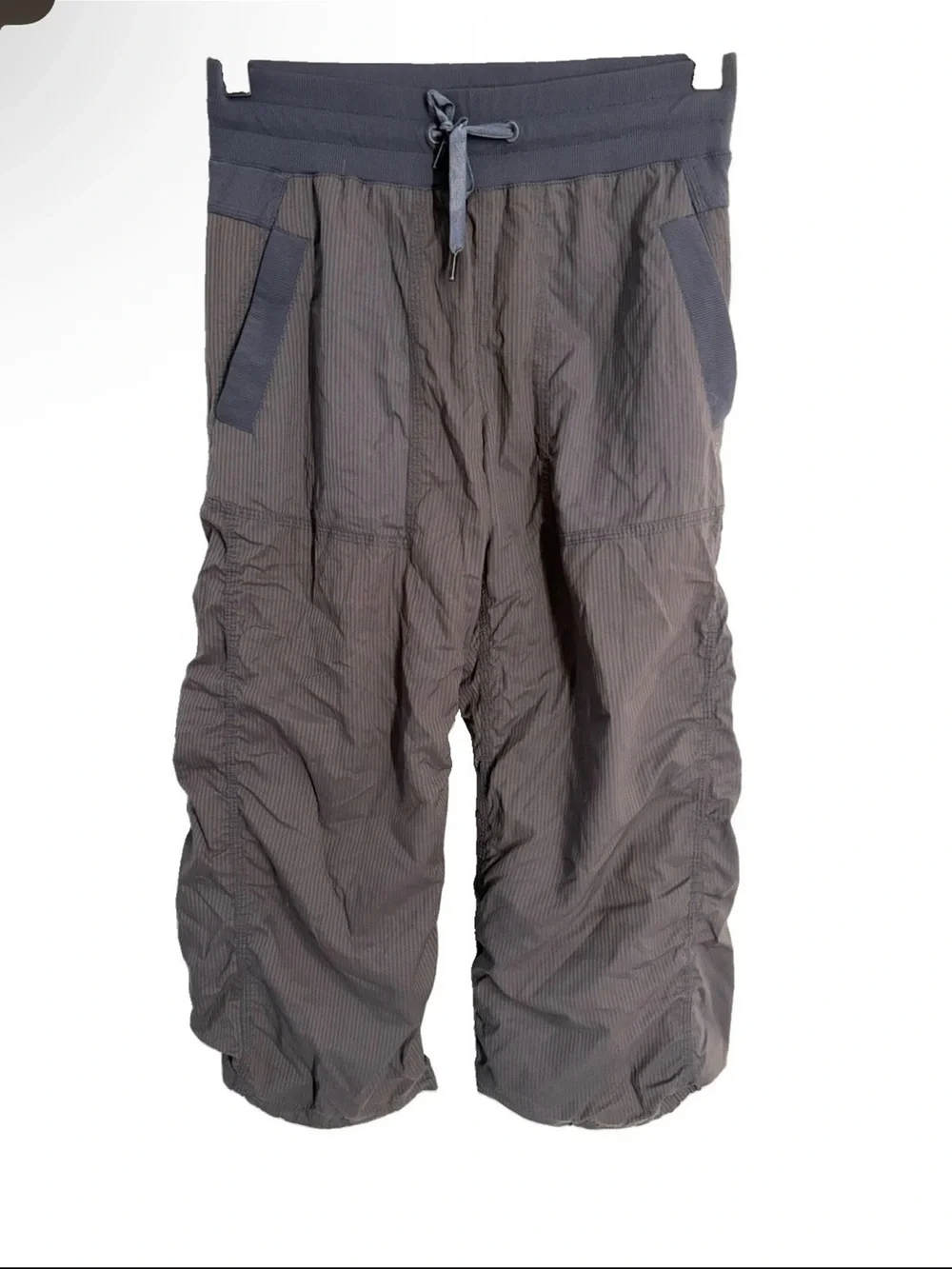Lululemon Pants Womens Size 6 Charcoal Dance Studio Crop Drawstring Athletic